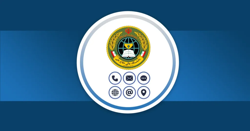 عکس شاخص پست 106 درباره شماره تلفن داعا، تصویری تزیینی شامل لوگو سازمان داعا به همراه 6 آیکون تلفن، ایمیل، کامنت، لوکیشن و غیره. کل عکس در یک زمینه آبی تیره قرار گرفته است.